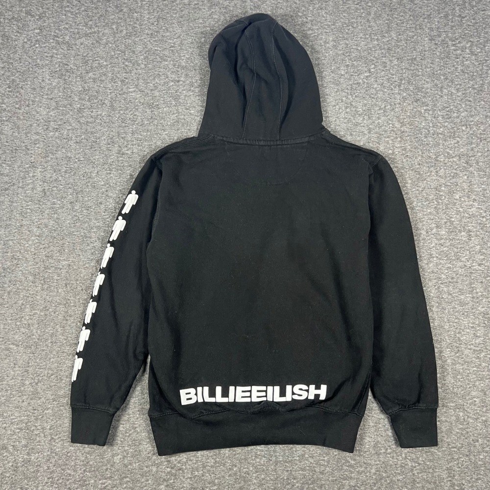 Official Billie Eilish Blohsh Graphic Hoodie Men Small Black Pullover Sweatshirt